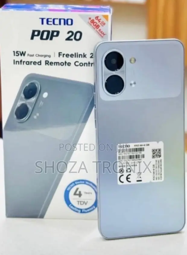 New Tecno Pop 20 64GB Black - 1