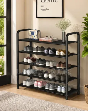 Brand New 5-Tier Shoe Rack - Strong Steel