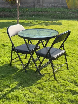 Folding Outdoor Table with 2 Chairs - Brand New