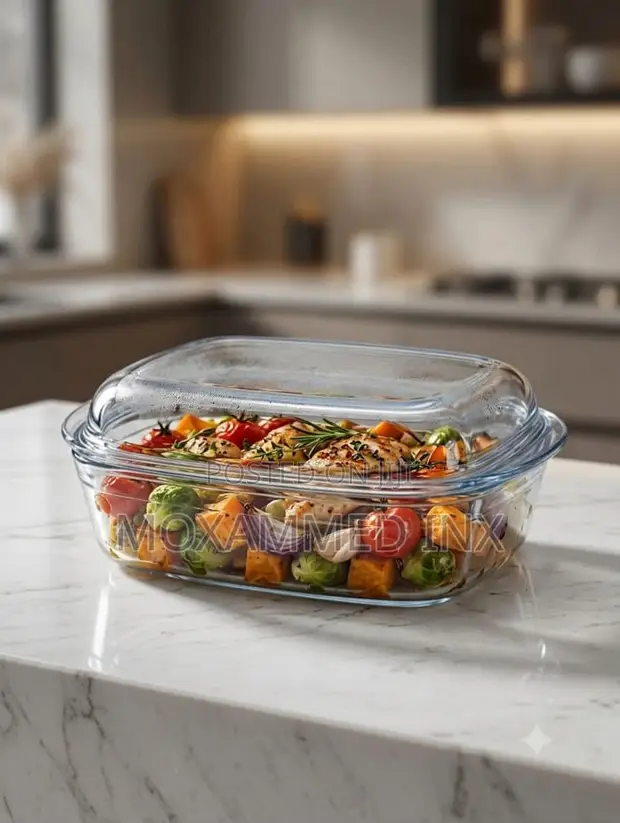 CAN Glass Bowl 4.5L - Microwave, Oven, Dishwasher, Freezer Safe - 1