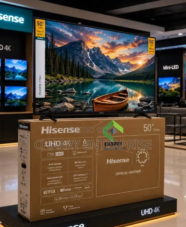 Hisense TV 50-Inch Smart UHD 4K (Vidaa OS) - 1