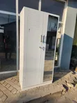 White Two-Door Wardrobe - 1