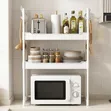 Multi-Tier Microwave Storage Rack | Kitchen Organizer Shelf - 3