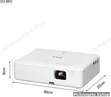 Epson CO-W01 WXGA HD Portable Projector - 3000 Lumens - 3