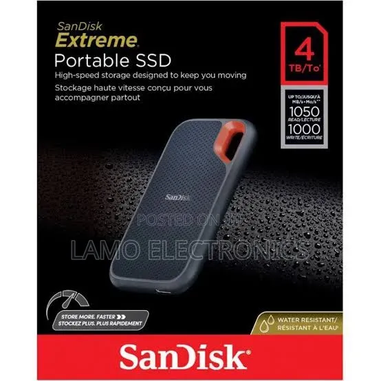 SanDisk Extreme Portable SSD 4TB External Drive - 1