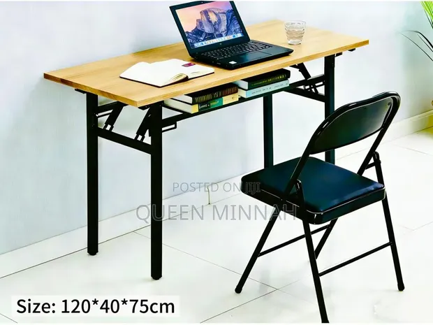 Folding Desk with Chair - Brand New - 1