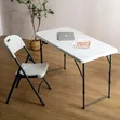 Folding Utility Table with Chairs - 2