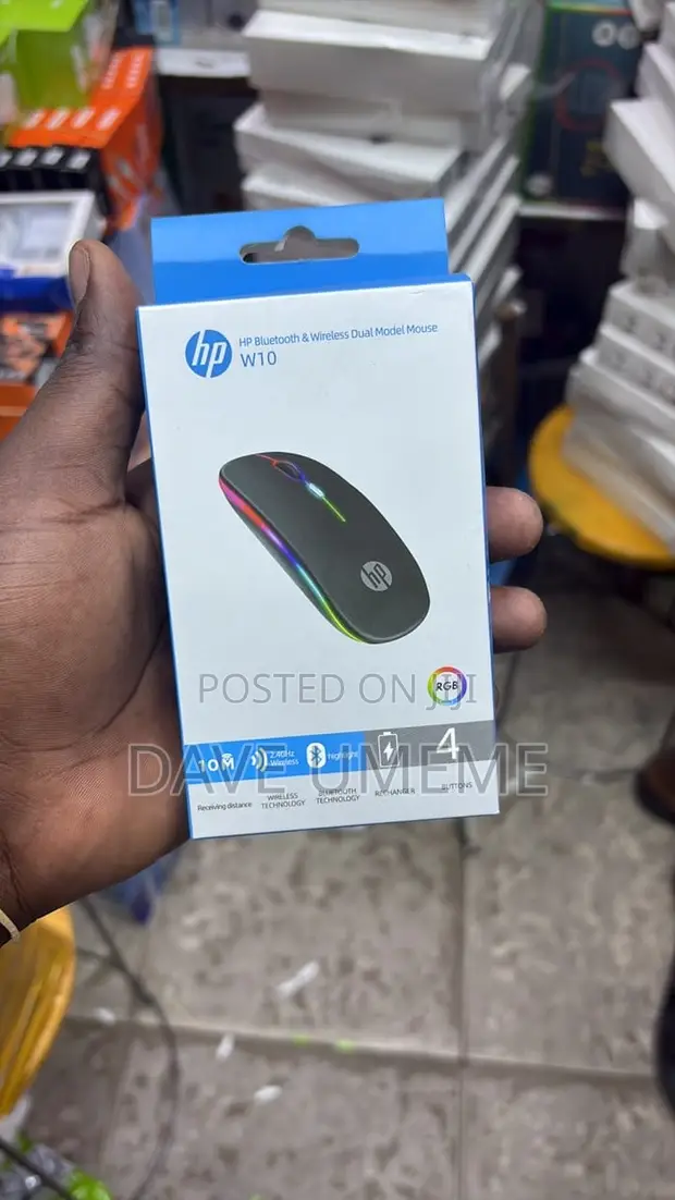 HP Wireless Mouse - Rechargeable, RGB - 1