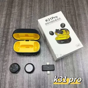 K31 Pro Wireless Lavalier Mic with Noise Reduction | Type-C & Lightning