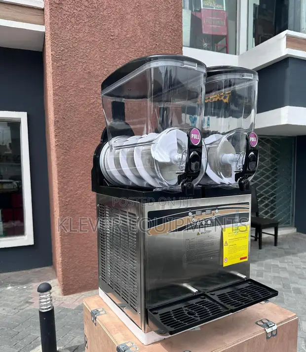 Brand New Double Tank Commercial Slush Machine - 1