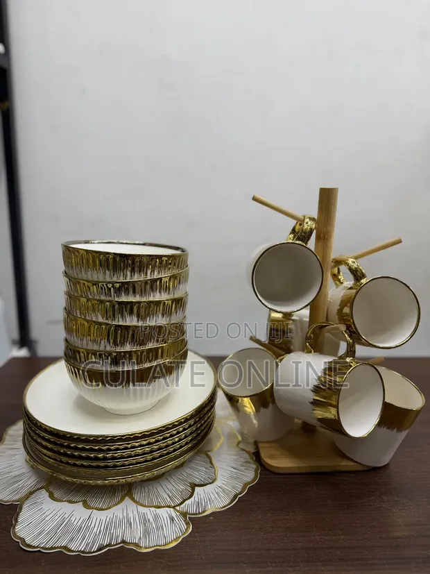 18pcs Gold Dinner Set - 1