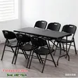 Foldable Table and 6 Chairs Set - 1