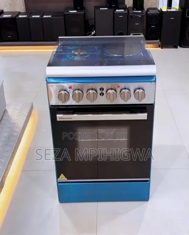 Jiko la Hisense HF531GEES: 3 Gas Hobs + 1 Plate ya Umeme - 1