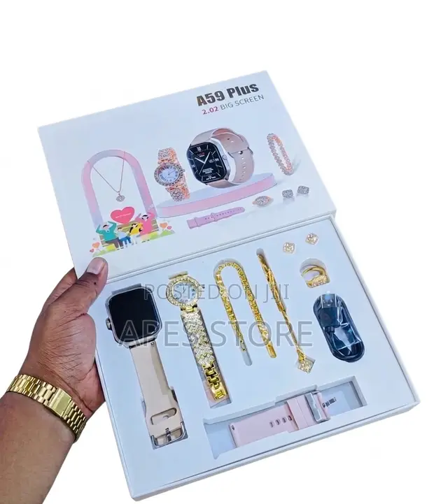 A59 Plus Ladies Smartwatch Gift Set - 1