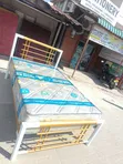 Brand New Metal Bed Frame 4/6.5ft with 10-inch Orthopedic Mattress - 1