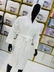 Grey Plush Bathrobe - 1
