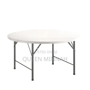 Round Folding Dining Table Set (10 Chairs)