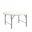 Round Folding Dining Table Set (10 Chairs) - 2