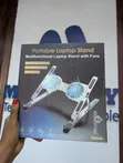 Portable Laptop Stand with Cooling Fans & RGB - 2