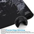 XXL World Map Extended Desk Mat (900x400mm) | Non-Slip Gaming Mousepad - 5