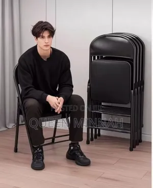 Heavy-Duty Folding Chairs with Padded Seats
