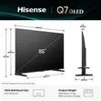 Hisense 85-inch QLED 4K TV (Model 85Q7Q) - 1