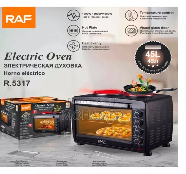 Raf Electric Oven with Hot Plates 45L - 1