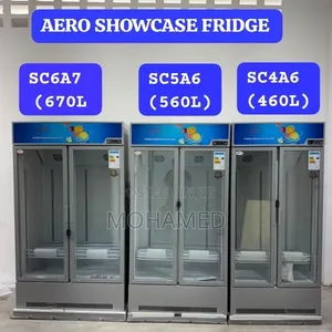 Aero Double Door Showcase Fridge - 460L, 560L, 670L