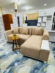 L Shape Sofa - Brown, Brand New - 2