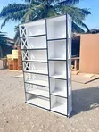 Brand New Shoe Rack - White & Black - 2