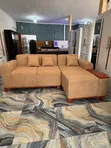 Luxury L-Shape Sofa - Brown - 1