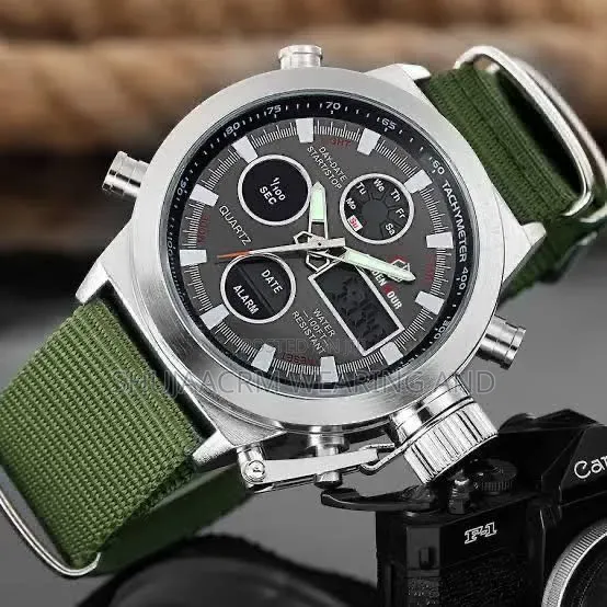 Golden Hour Tachymeter Watch - Greenish - 1