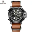 Golden Hour Leather Belt Watch - Brand New - 4