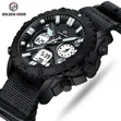 Golden Hour Black Leather Belt Watch - 3