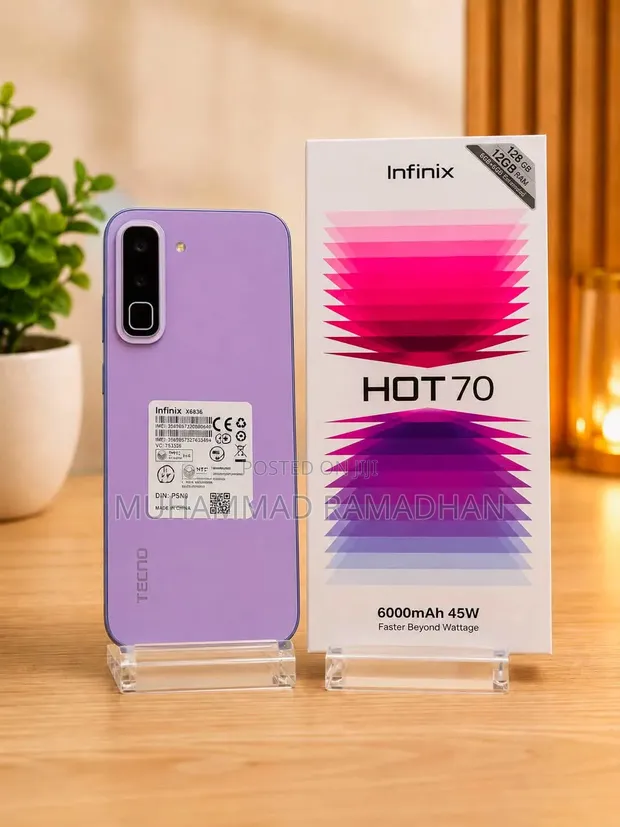 New Infinix Hot 70 128GB Purple - 1