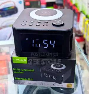 Calus Multifunctional Speaker with Wireless Charger & Alarm Clock