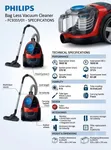 Philips Vacuum Cleaner 1900W Bagless - 1