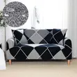 Modern Geometric Stretch Sofa Cover - 1