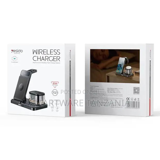 Yesido DS23 20W Wireless Fast Charging Station - 1