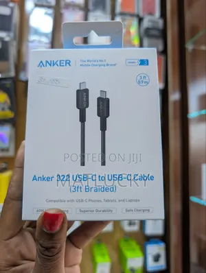 Anker 322 USB-C to USB-C Cable (3ft Braided)