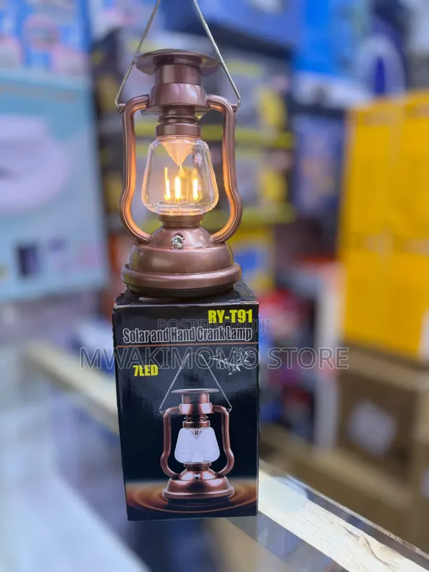 Solar and Hand Crank LED Lamp - 1