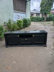 Wood-Mode Luxury Black TV Stand - 1