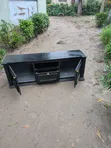 Wood-Mode Luxury Black TV Stand - 2