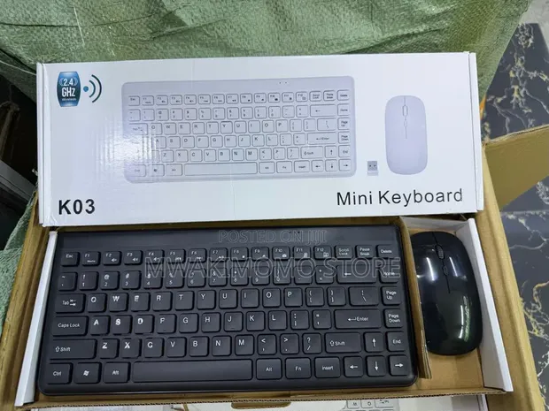Mini Wireless Keyboard and Mouse Combo - 1