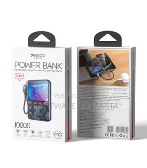 Yesido Portable Retro Game Console Power Bank 10000mAh 20W
