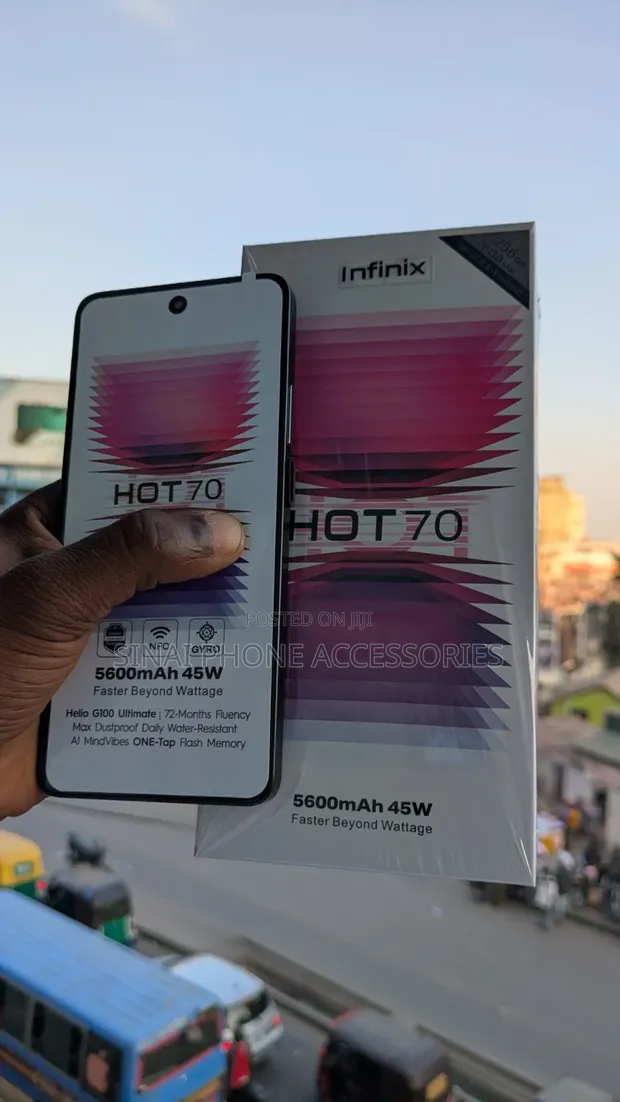 New Infinix Hot 70 256GB Black - 1