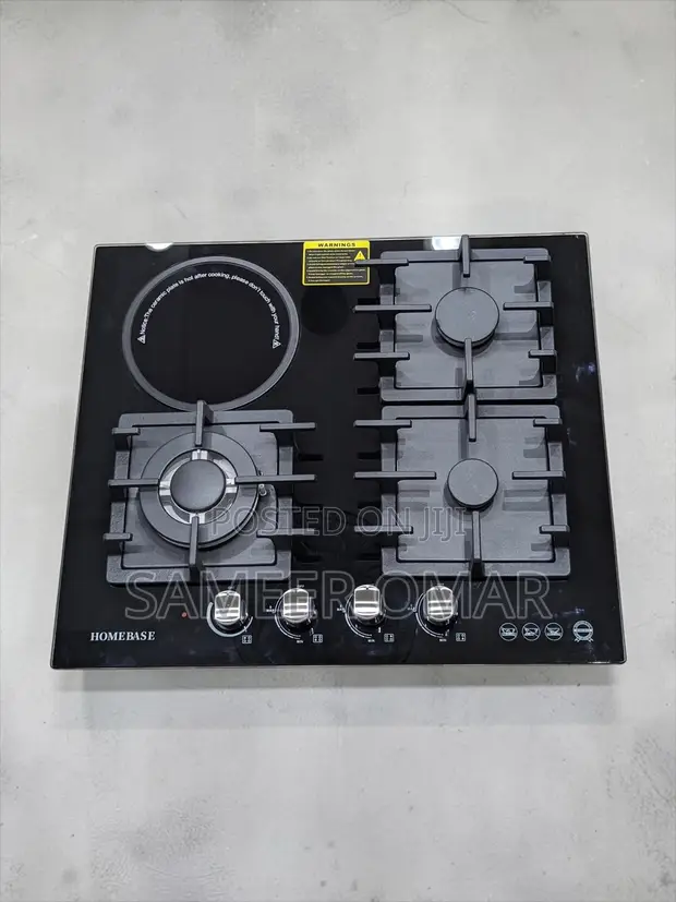 Homebase 4-Burner Gas & Electric Cooktop (HB-E60-4002) - 1
