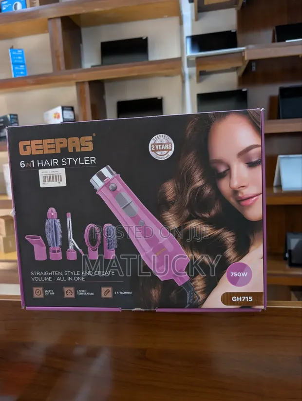 Geepas 6-in-1 Hair Styler - 1