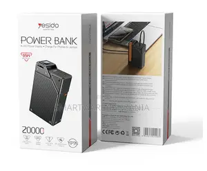 Yesido 20000mAh Power Bank with 65W Output & LED Display