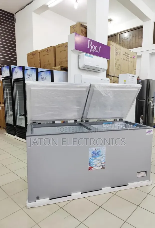 ROCH Double Door Chest Freezer - RCF 600e-B 508 Liters - 1